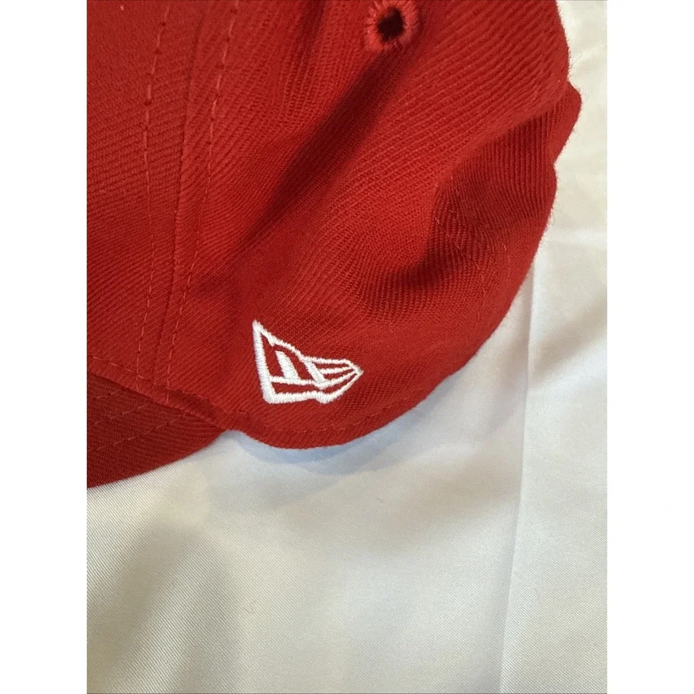 Los Angeles Clippers Hat Cap Fitted Mens 6 7/8 Red Blue NBA Basketball New Era